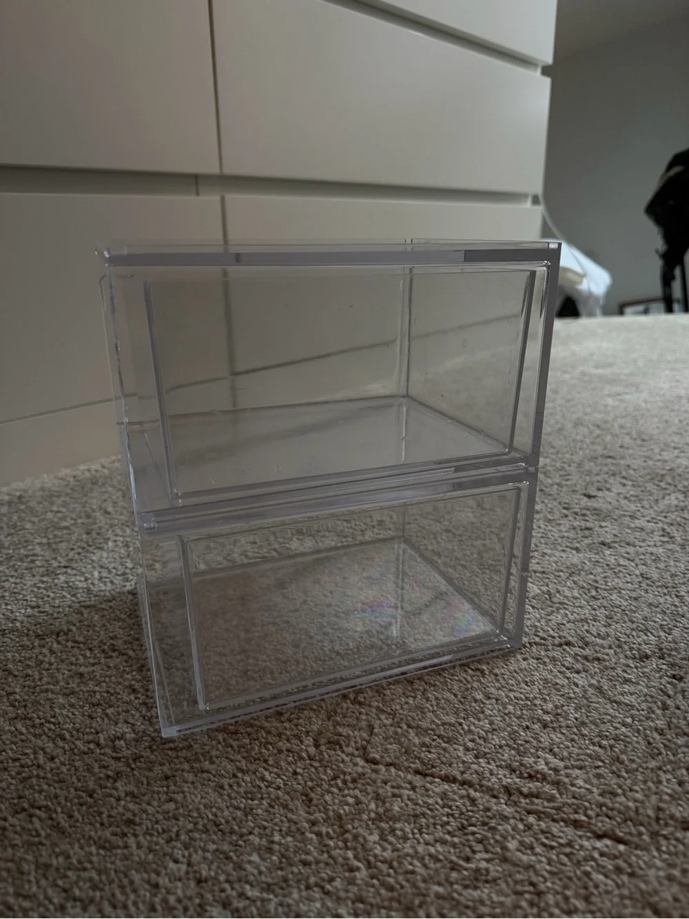 Clear 2-Drawer Acrylic Storage Organizer - Transparent